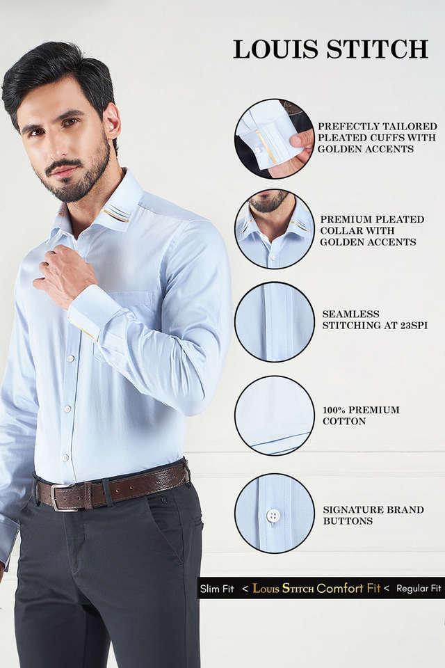 solid cotton mens formal wear shirt