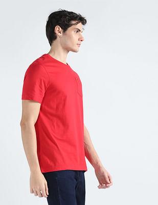 solid cotton nantucket chest pocket t-shirt