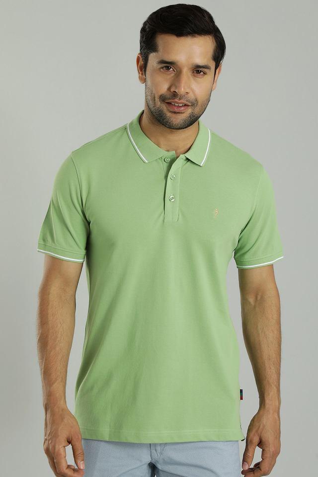 solid cotton polo mens t-shirt