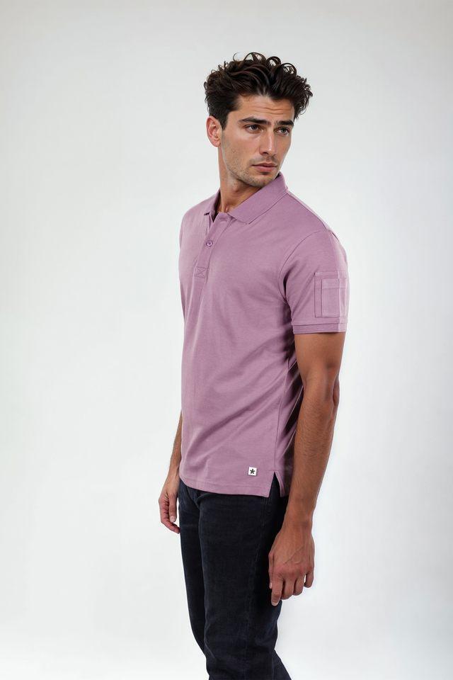 solid cotton polo mens t-shirt