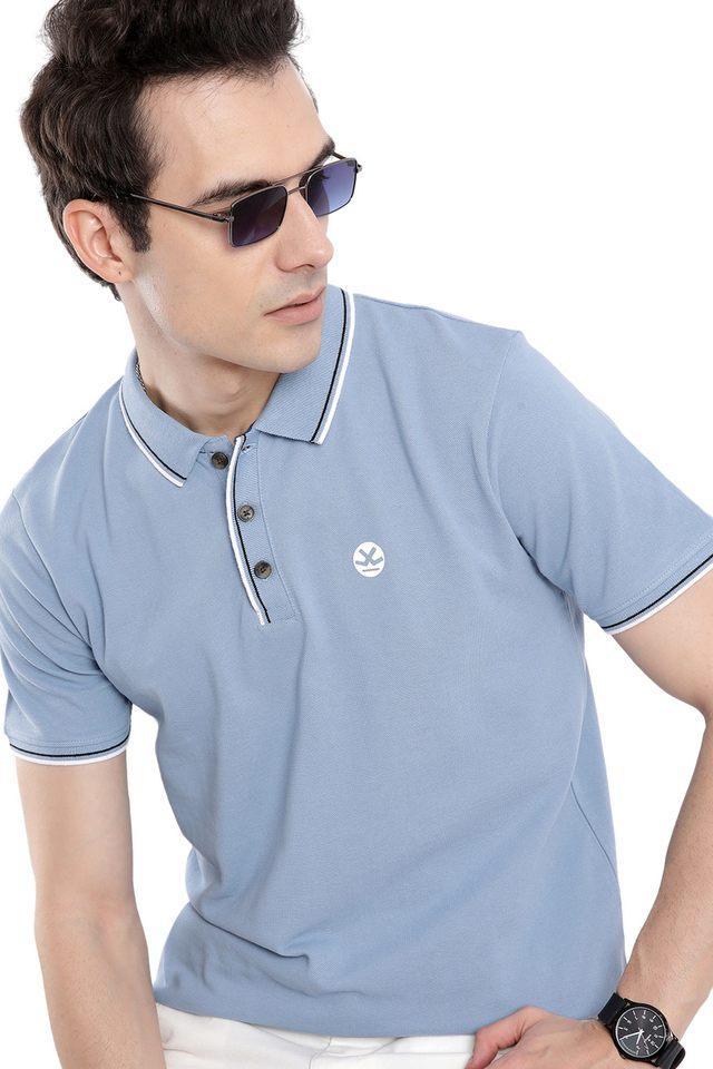 solid cotton polo mens t-shirt