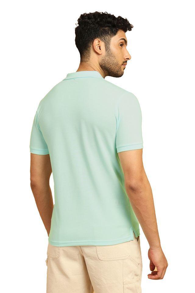 solid cotton polo mens t-shirt