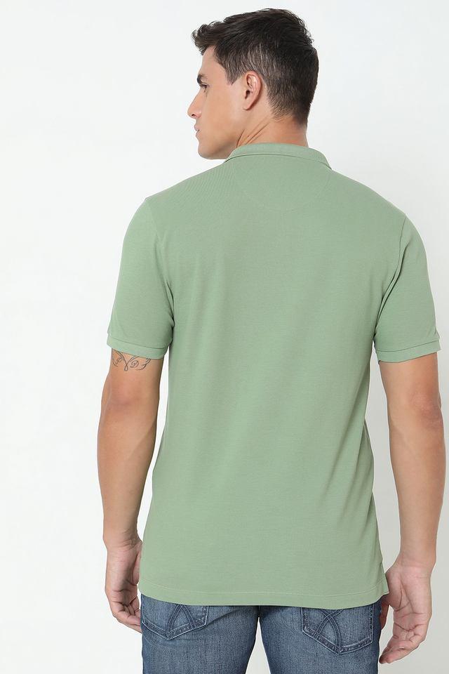 solid cotton polo mens t-shirt