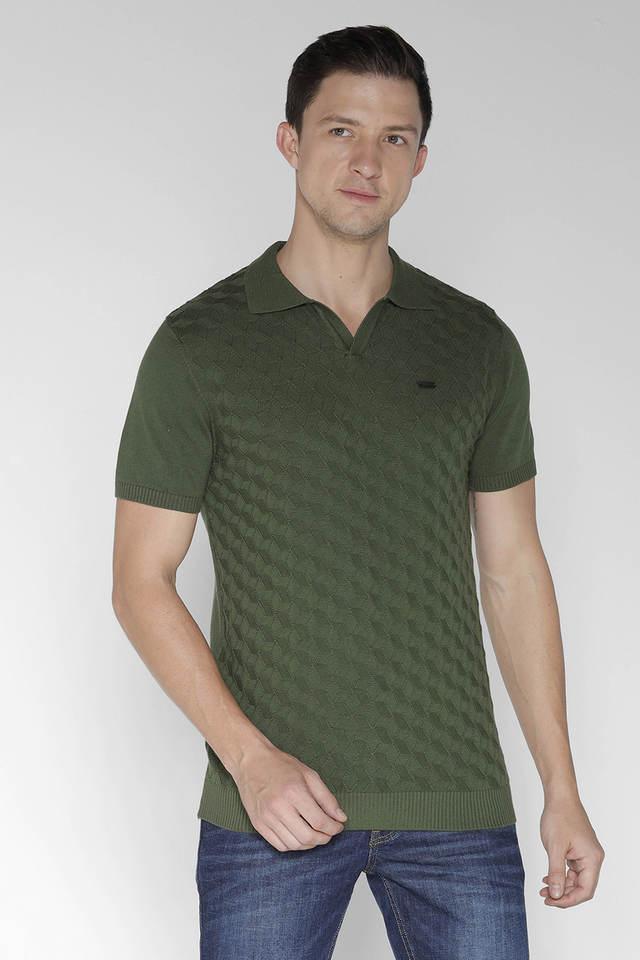 solid cotton polo mens t-shirt