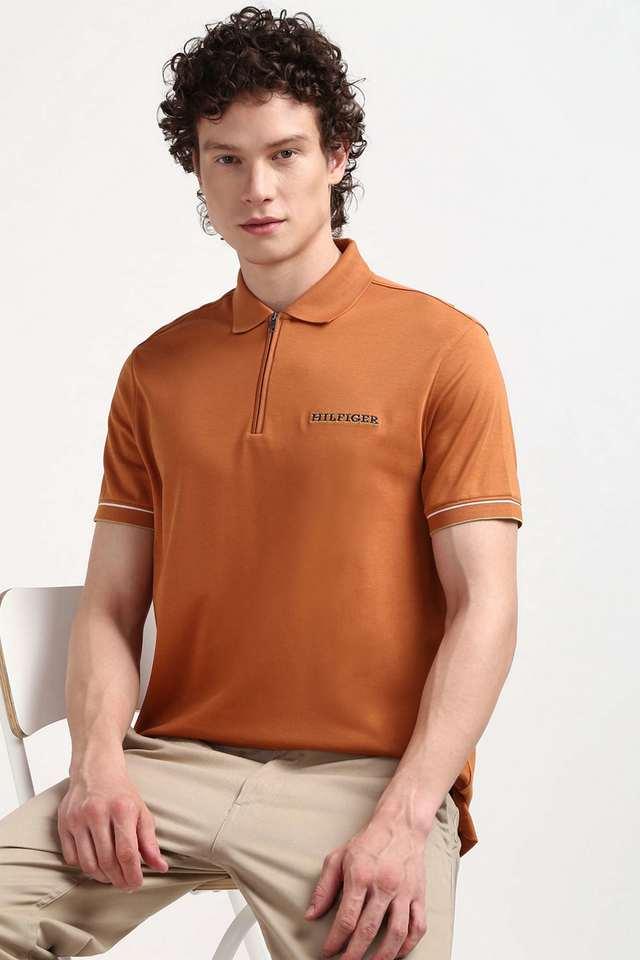 solid cotton polo mens t-shirt