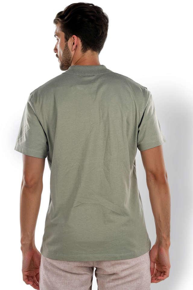 solid cotton polo mens t-shirt