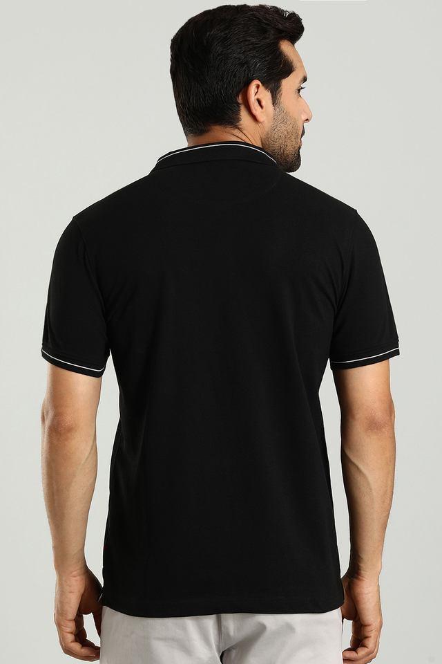 solid cotton polo mens t-shirt