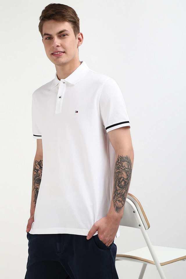 solid cotton polo mens t-shirt