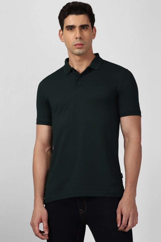 solid cotton polo mens t-shirt