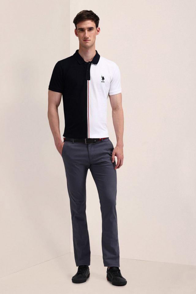 solid cotton polo mens t-shirt