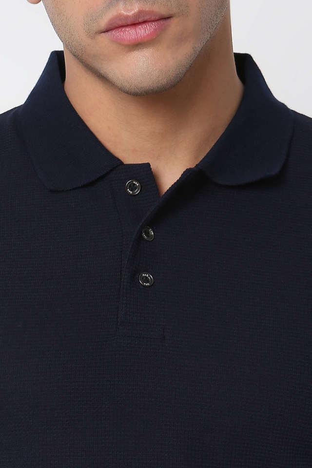 solid cotton polo mens t-shirt