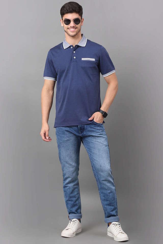 solid cotton polo mens t-shirt