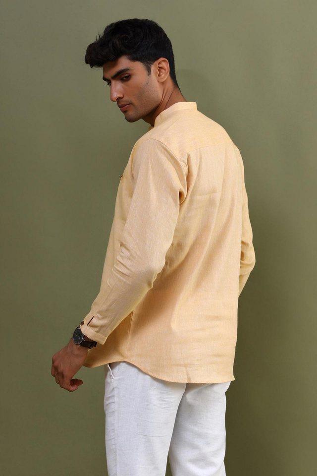 solid cotton regular fit mens casual shirt