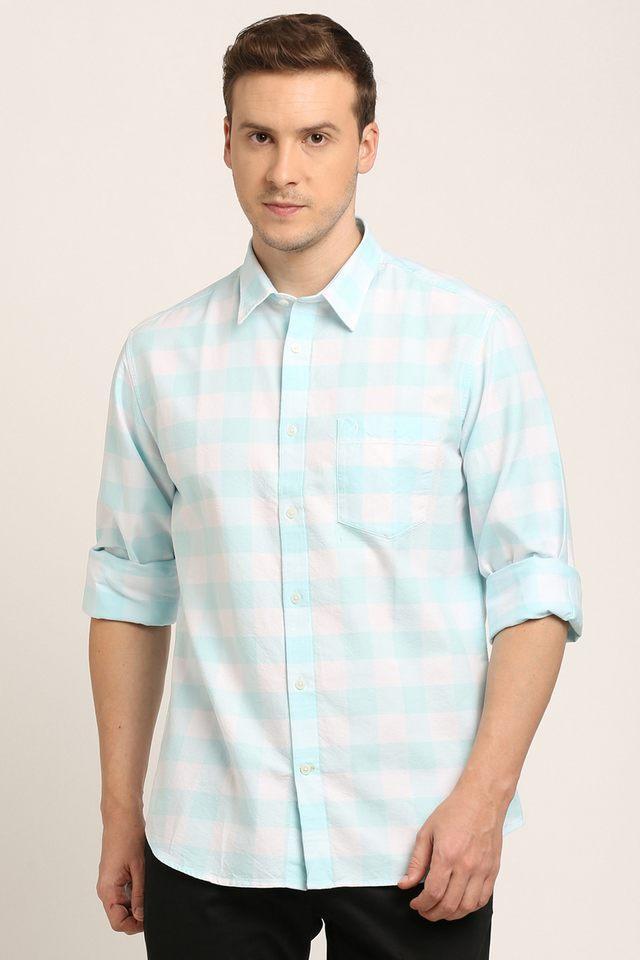 solid cotton regular fit mens casual shirt