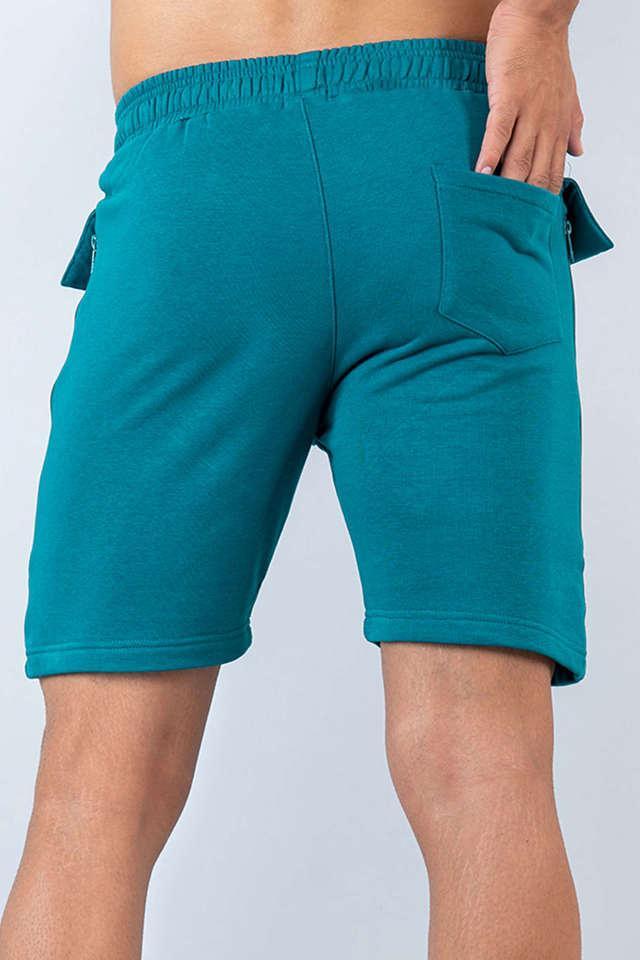 solid cotton regular fit mens casual shorts