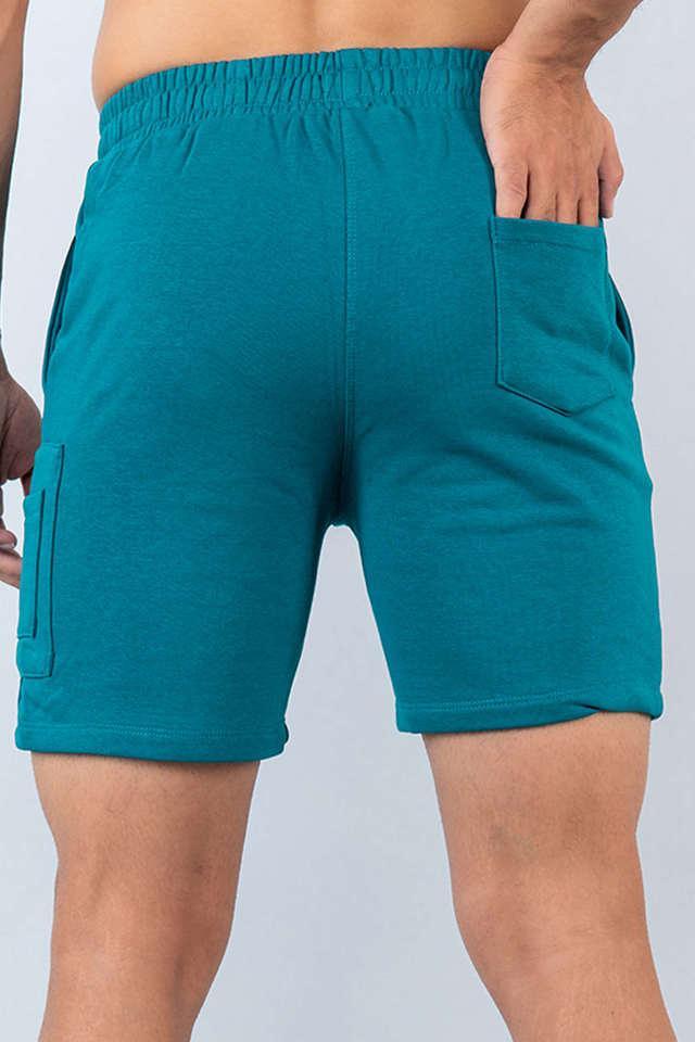 solid cotton regular fit mens casual shorts