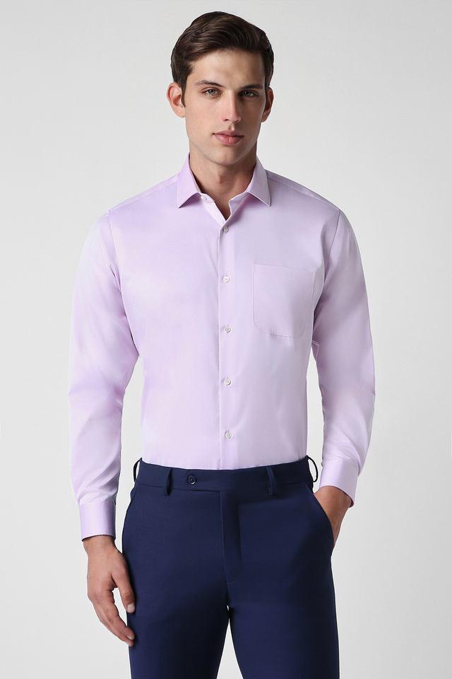 solid cotton regular fit mens formal shirt