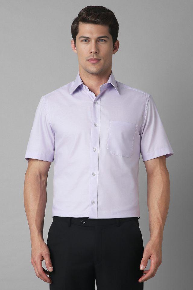 solid cotton regular fit mens formal shirt