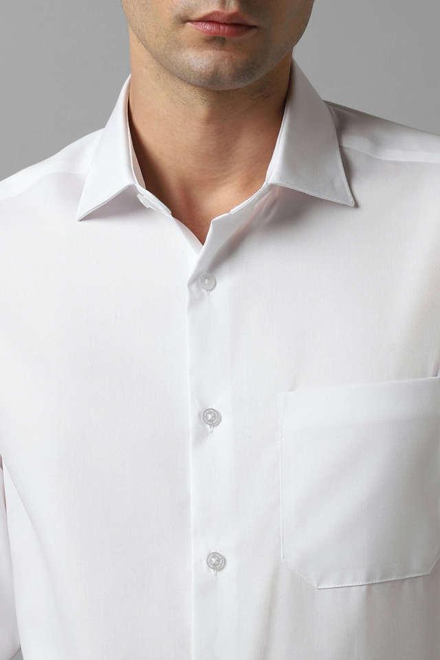 solid cotton regular fit mens formal shirt