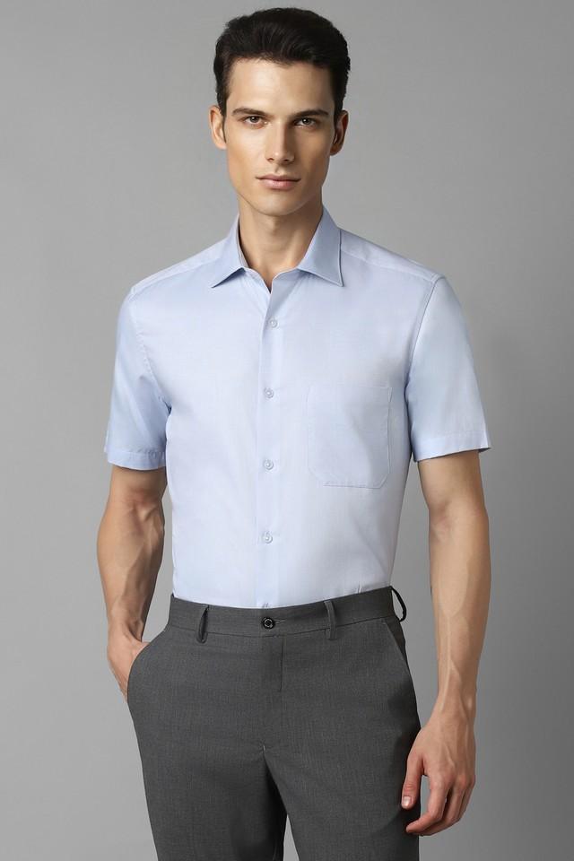 solid cotton regular fit mens formal wear shirt