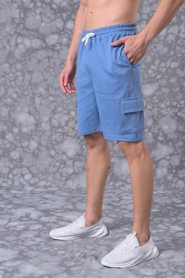 solid cotton regular fit mens shorts