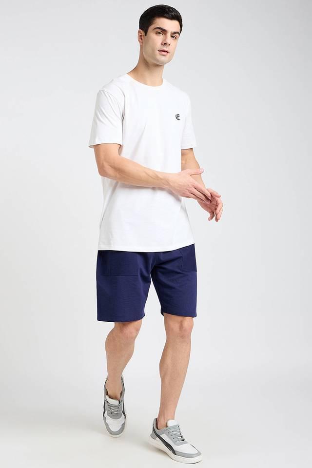 solid cotton regular fit mens shorts