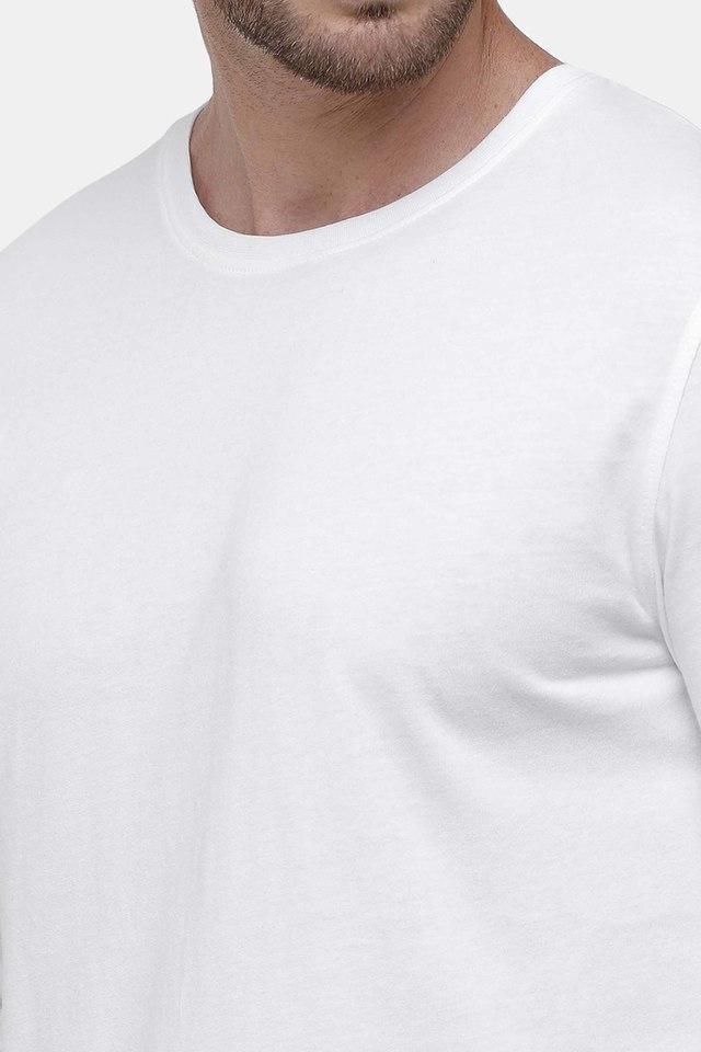 solid cotton regular fit mens t-shirt