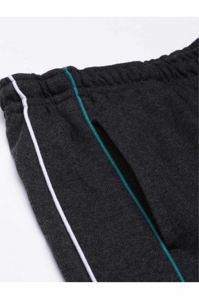 solid cotton regular fit mens track pants