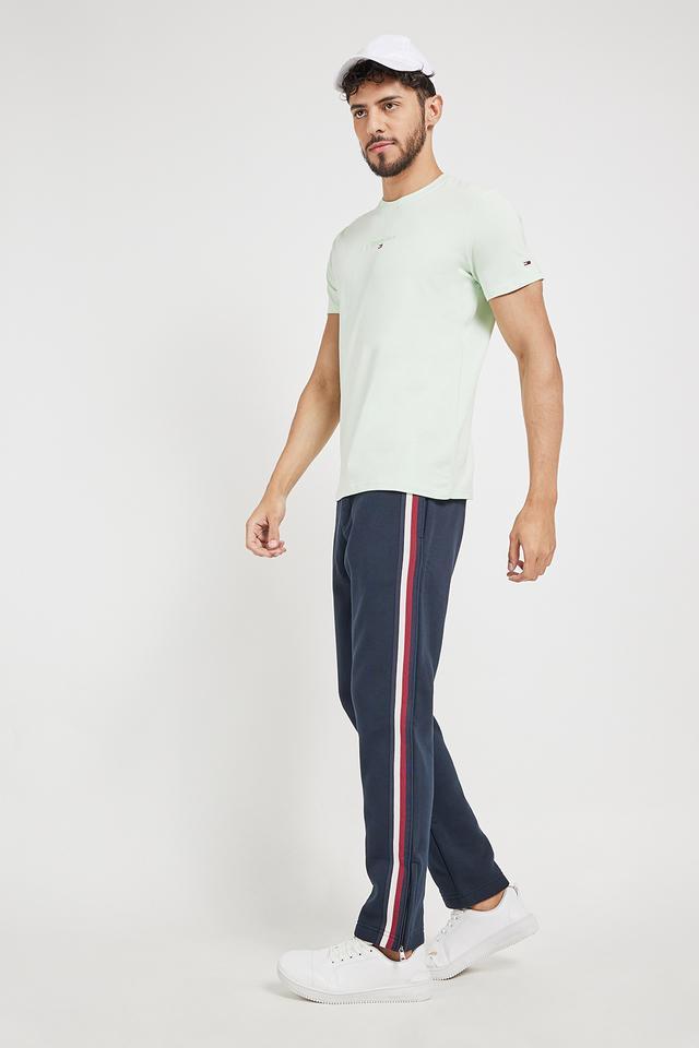 solid cotton regular fit mens track pants