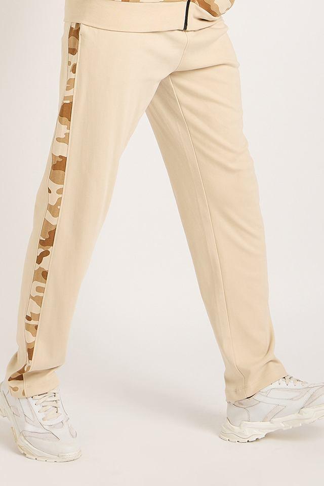 solid cotton regular fit mens track pants