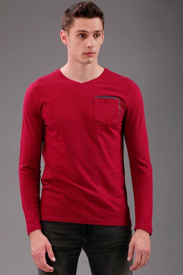 solid cotton regular mens t-shirt