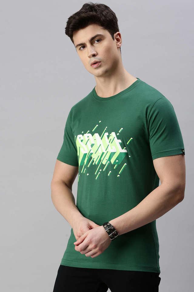 solid cotton relaxed fit mens casual wear t-shirt