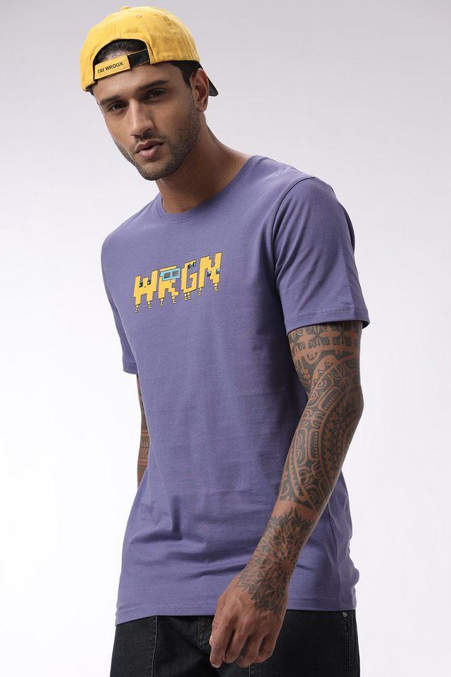 solid cotton round neck mens t-shirt