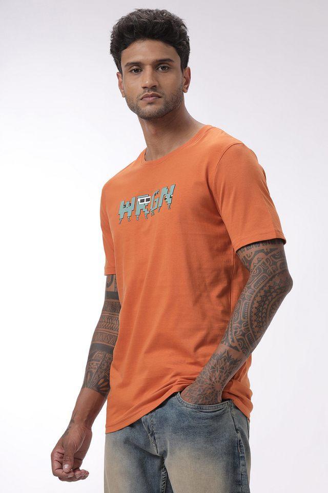 solid cotton round neck mens t-shirt