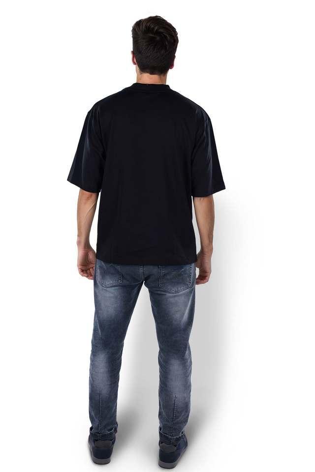 solid cotton round neck mens t-shirt