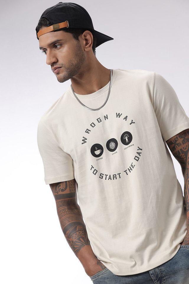 solid cotton round neck mens t-shirt