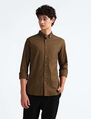 solid cotton shirt