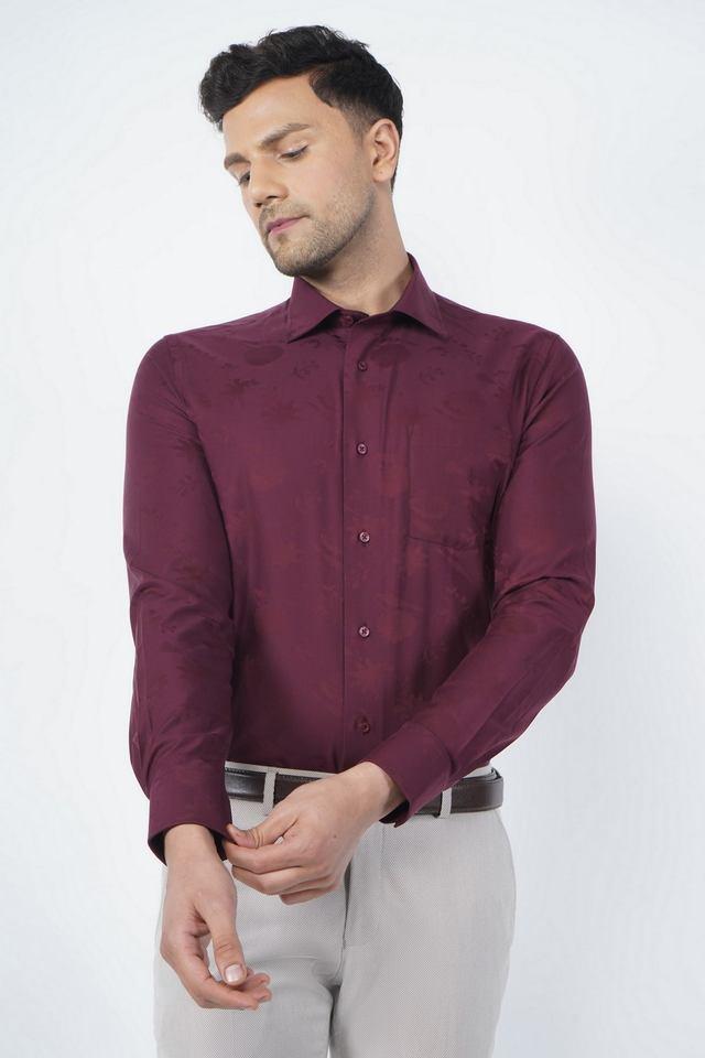 solid cotton slim fit mens casual shirt