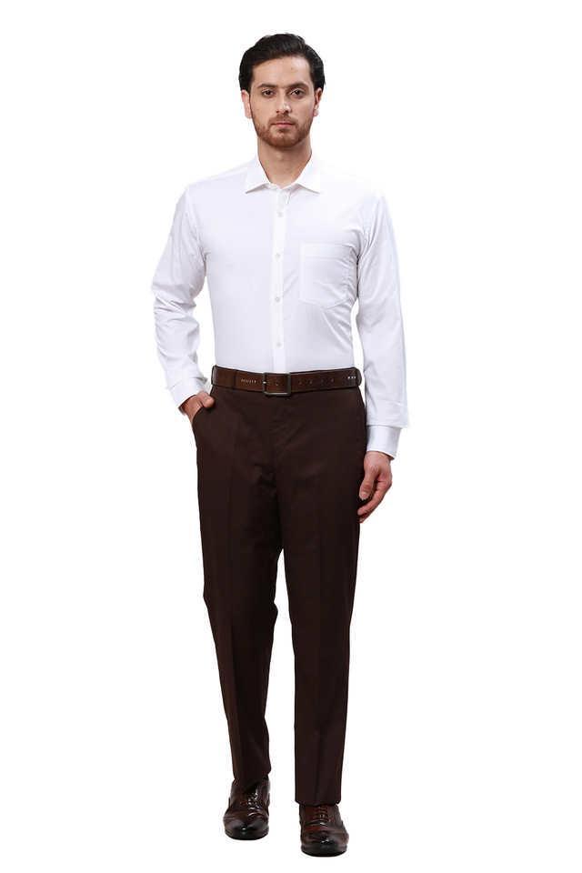 solid cotton slim fit mens formal shirt