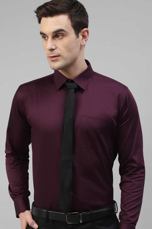 solid cotton slim fit mens formal shirt