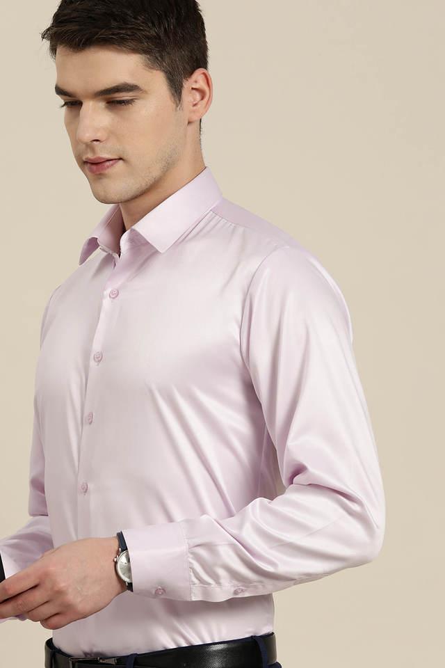 solid cotton slim fit mens formal shirt