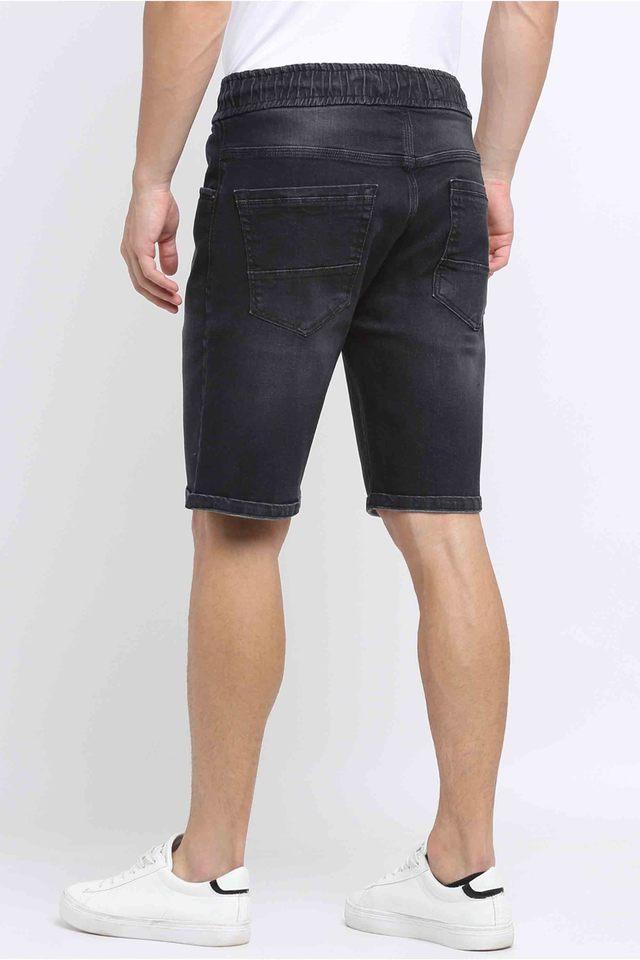 solid cotton stretch regular fit mens shorts