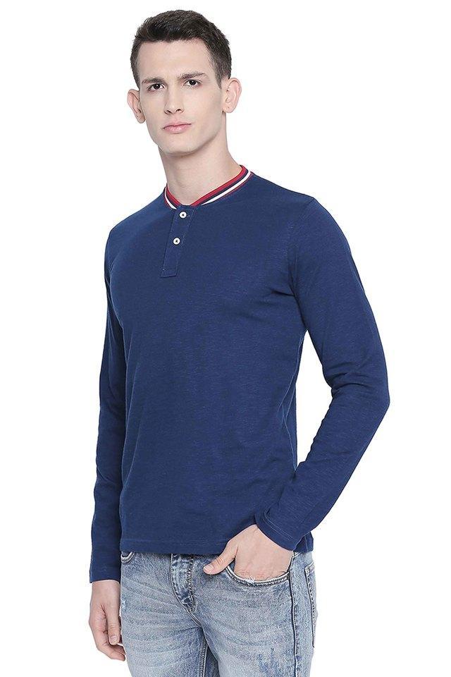 solid cotton super slim fit mens t-shirt