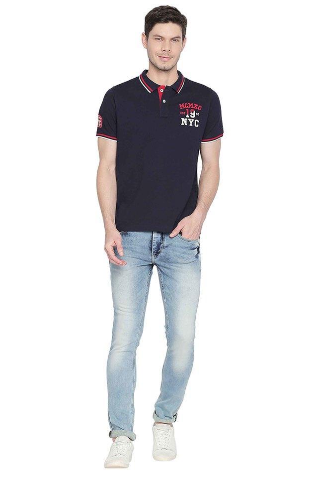 solid cotton super slim fit mens t-shirt