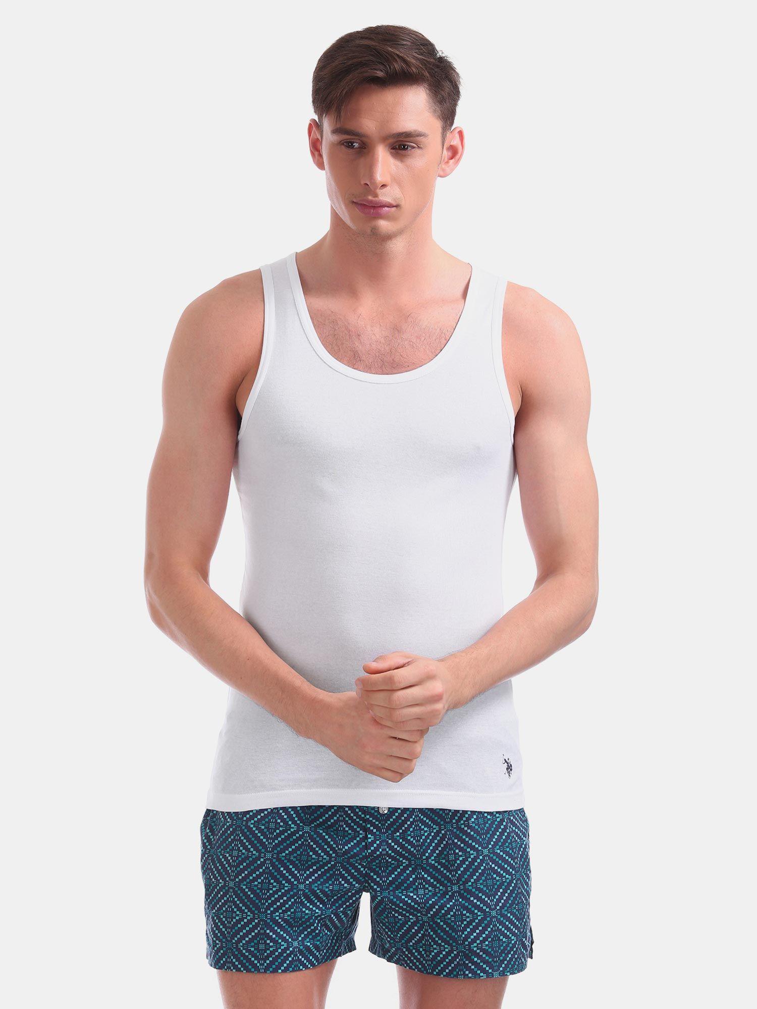 solid cotton vest