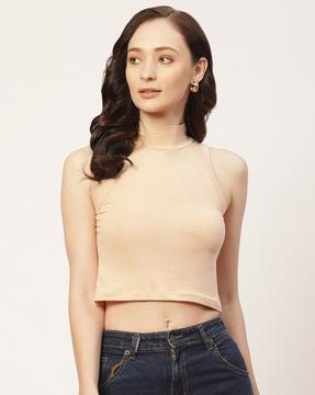 solid crop top