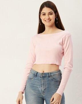 solid crop top