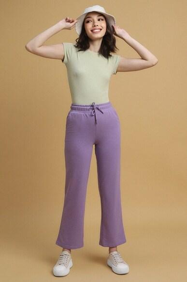 solid dark ankle length pants