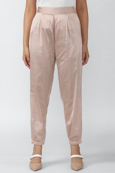 solid dark ankle length pants