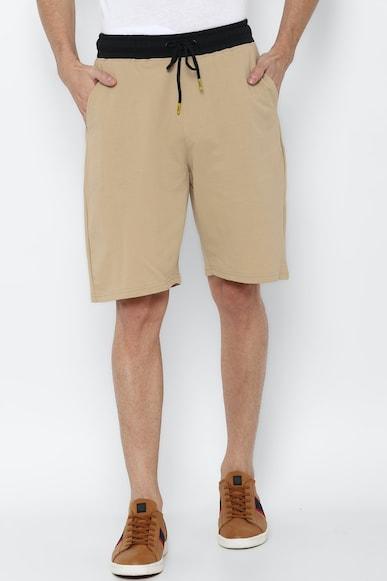 solid dark knee length shorts